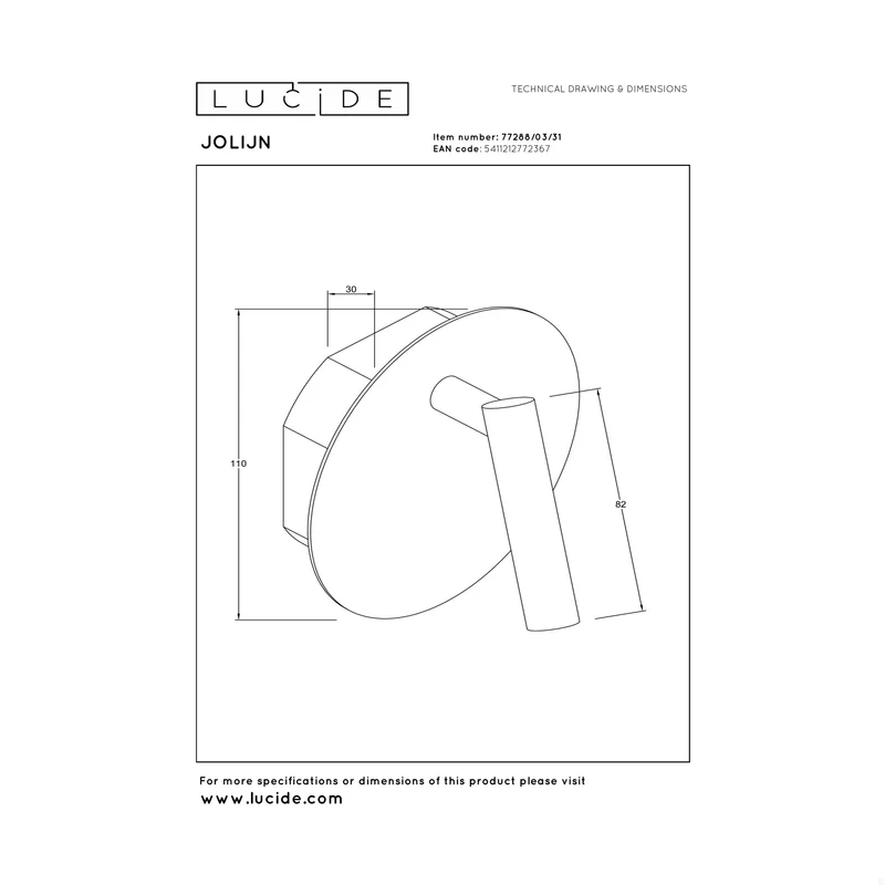 Lucide Jolijn Wall Lamp