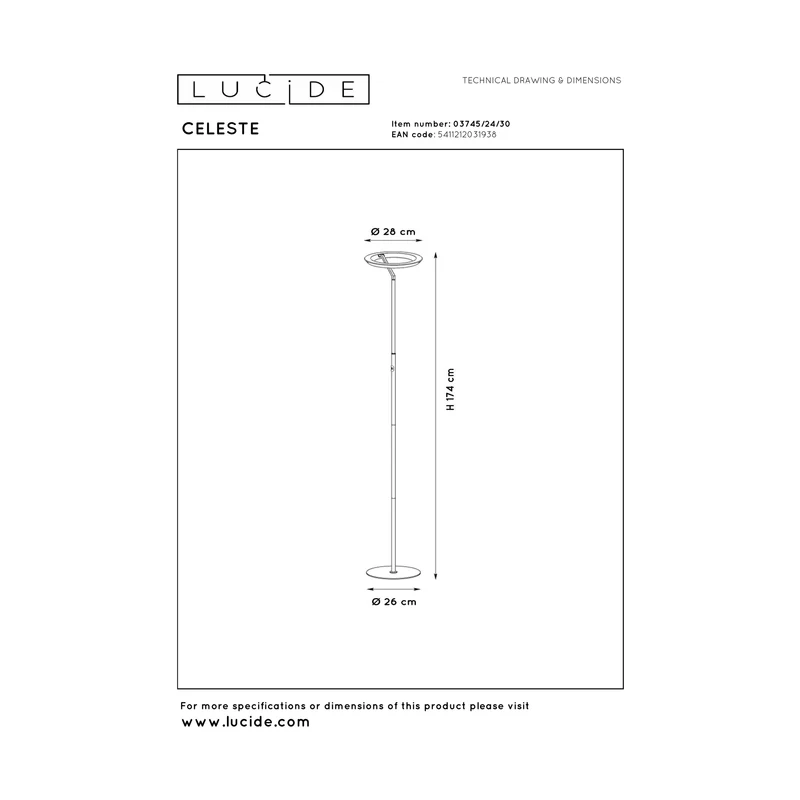 Lucide Celeste Floor Lamp