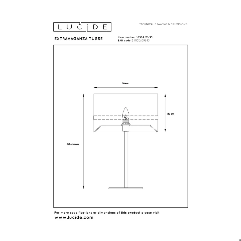 Lucide Extravaganza Tusse Table Lamp