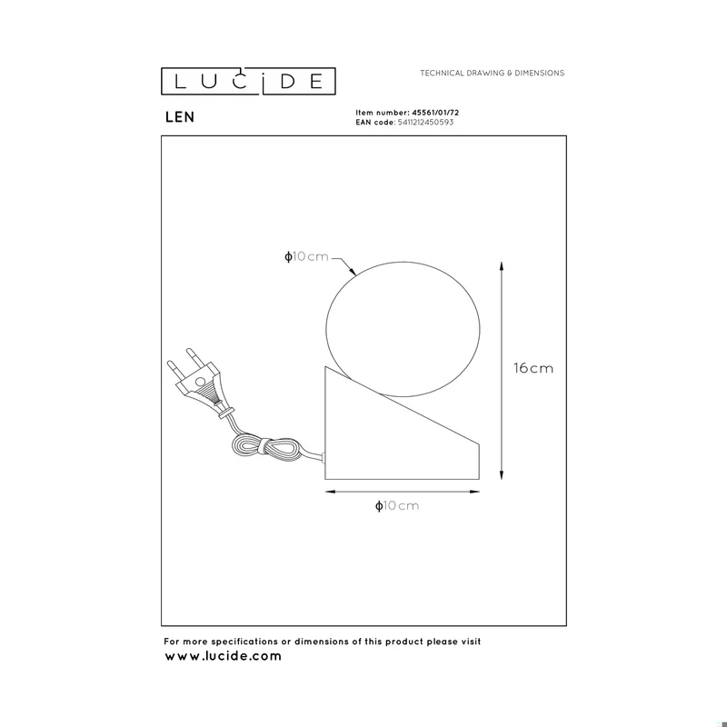 Lucide Len Table Lamp