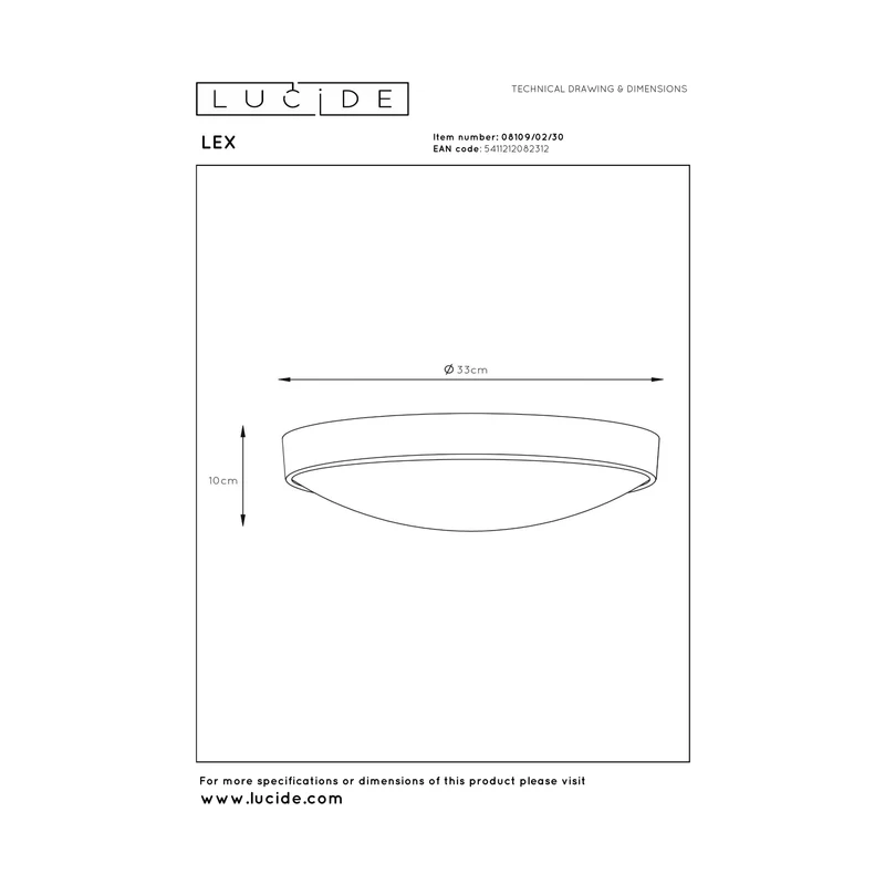 Lucide Lex Ceiling Light