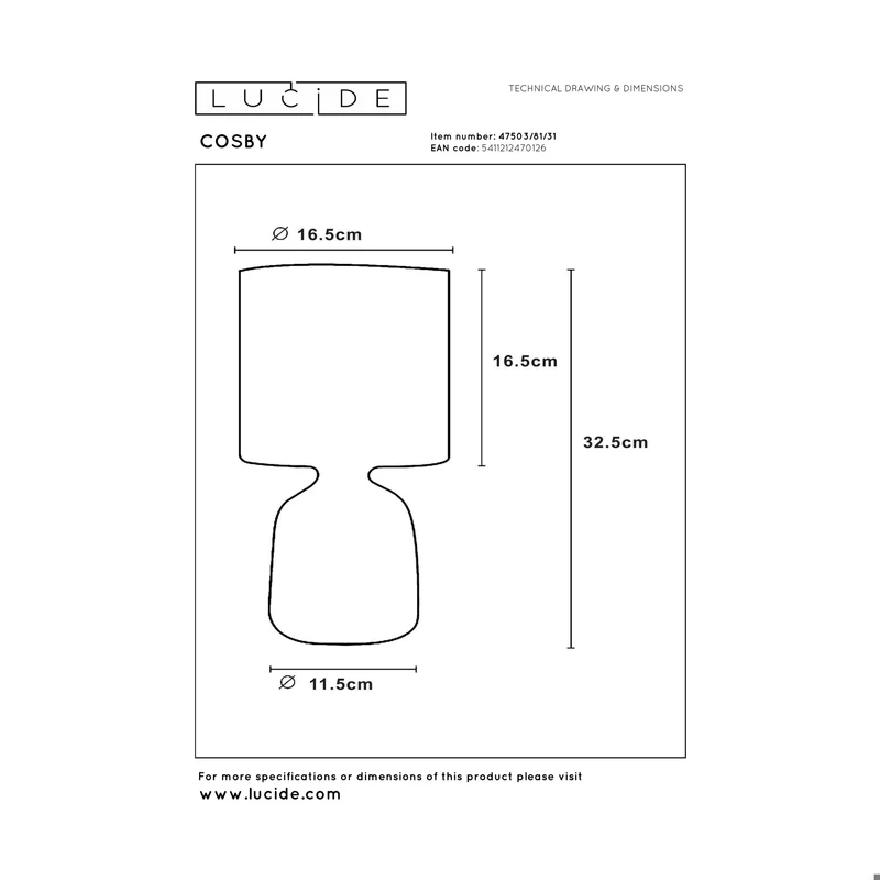 Lucide Cosby Table Lamp