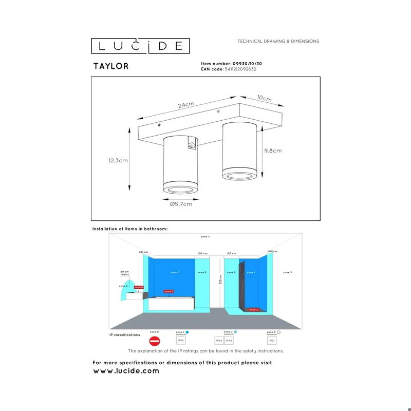 Lucide Taylor Ceiling Spot