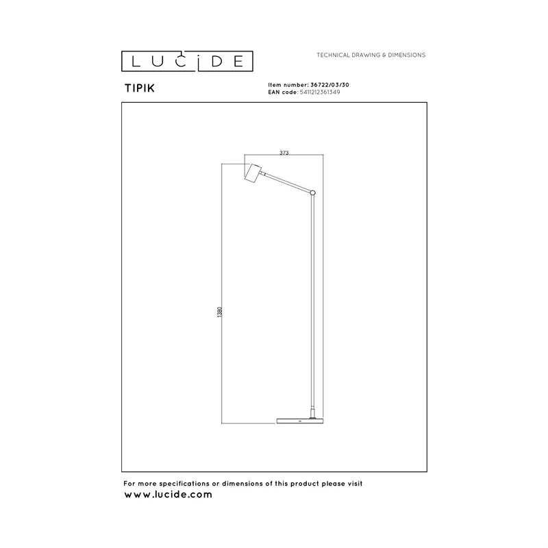Lucide Tipik Floor Lamp