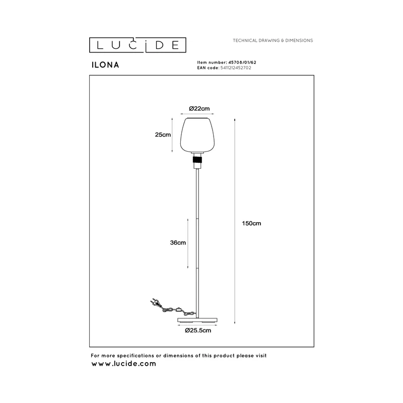 Lucide Ilona Floor Lamp