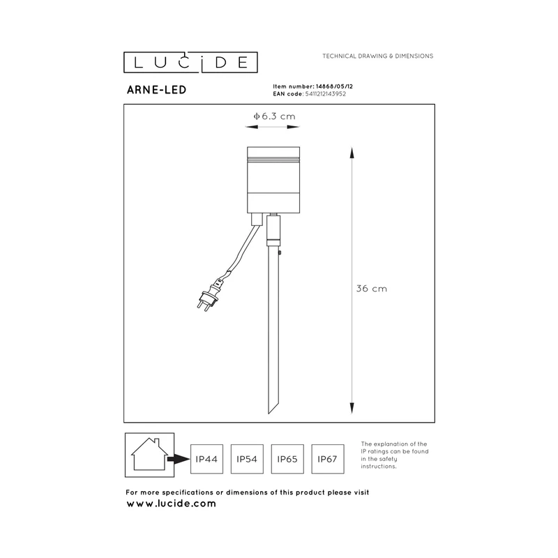 Lucide Arne LED Garden Spot