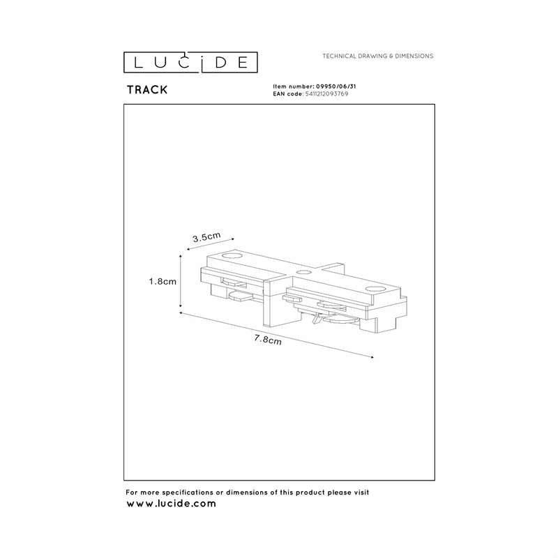 Lucide Track I-Connector 1-Phase