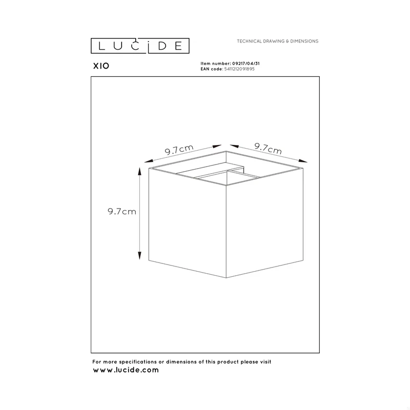 Lucide Xio Wall Lamp
