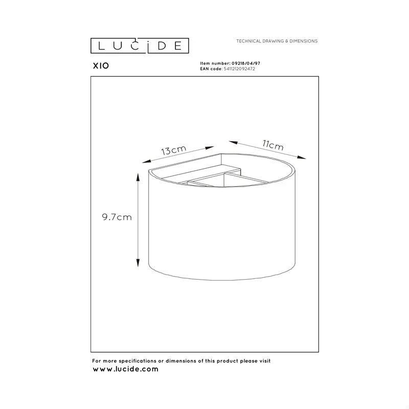 Lucide Xio Wall Lamp