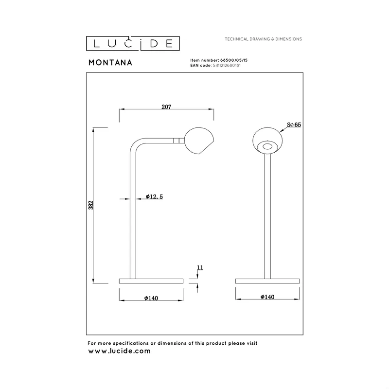 Lucide Montana Table Lamp