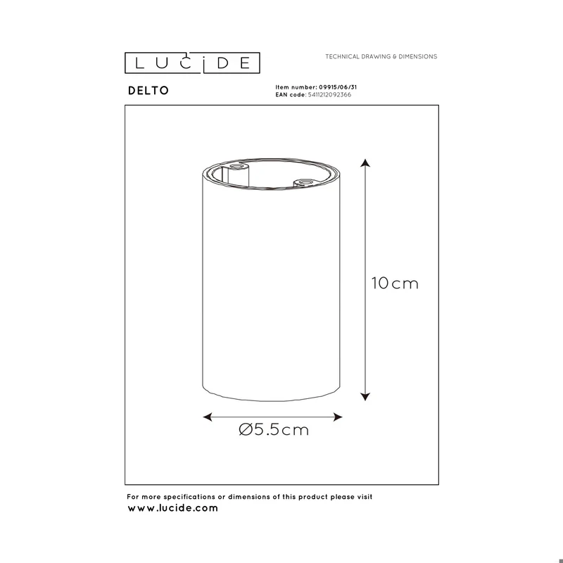Lucide Delto Ceiling Spot