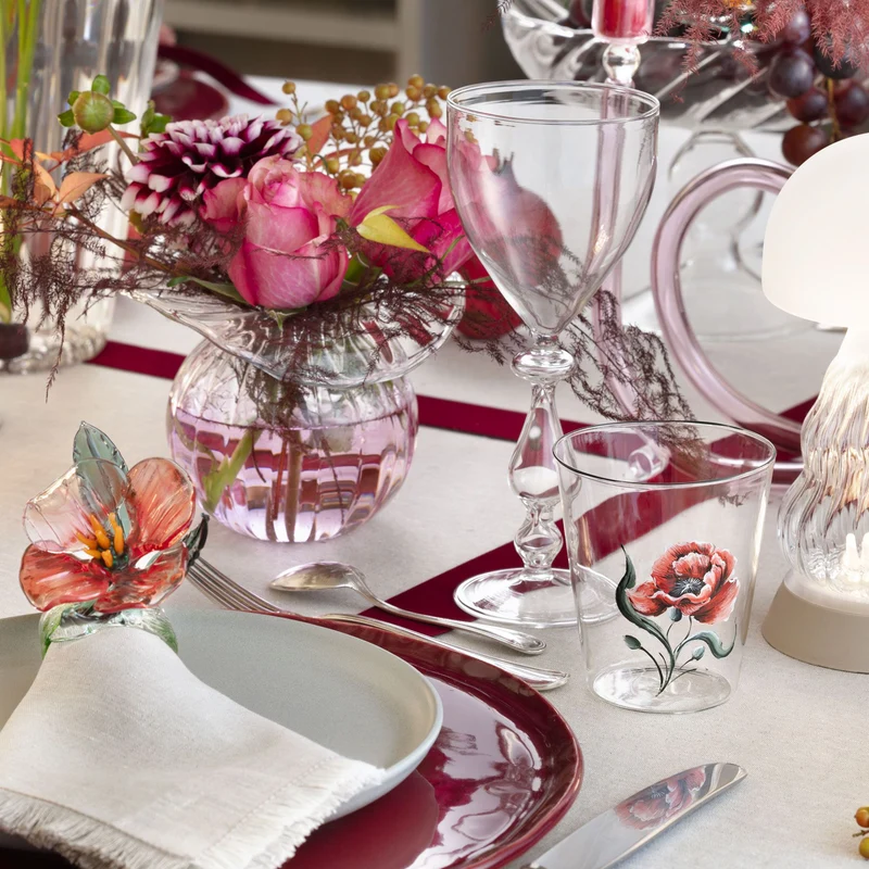 Casarialto Jardin Fleuri Hand Painted Glasses - Set of 6