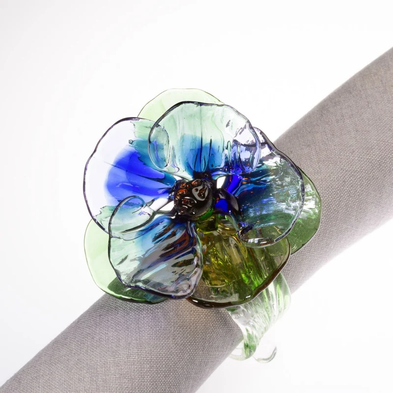 Casarialto Jardin Fleuri Napkin Rings - Set of 6