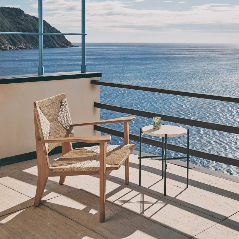 Gubi F-Chair Outdoor Lounge Chair