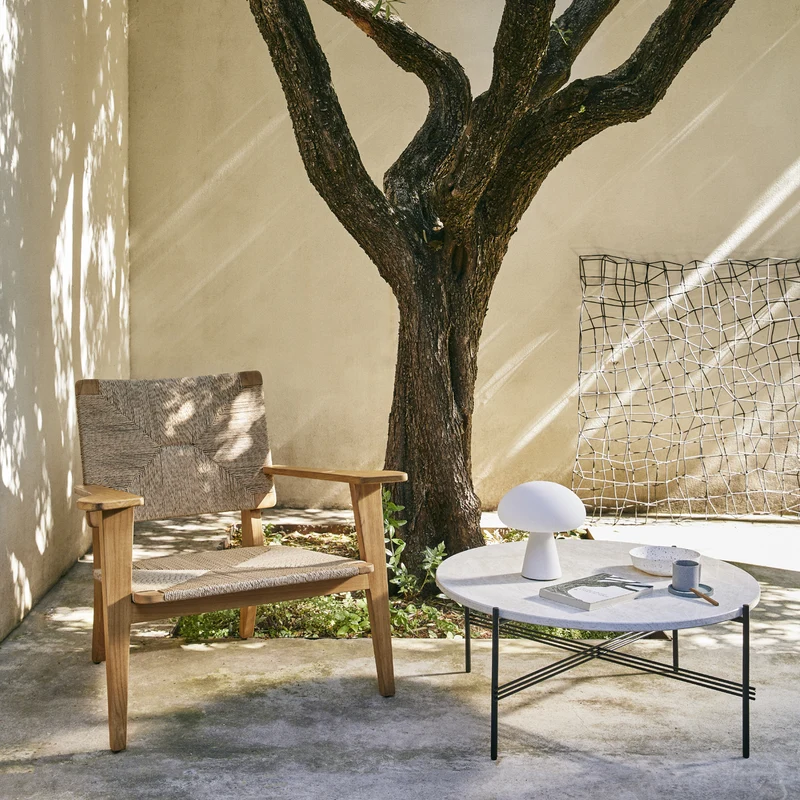 Gubi F-Chair Outdoor Lounge Chair