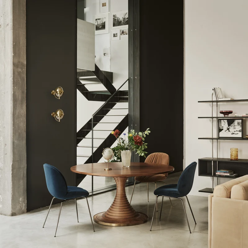 Gubi Beetle Soft Dining Chair Fully Upholstered