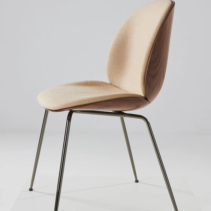 Gubi Beetle Dining Chair 3D Veneer - Front Upholstered