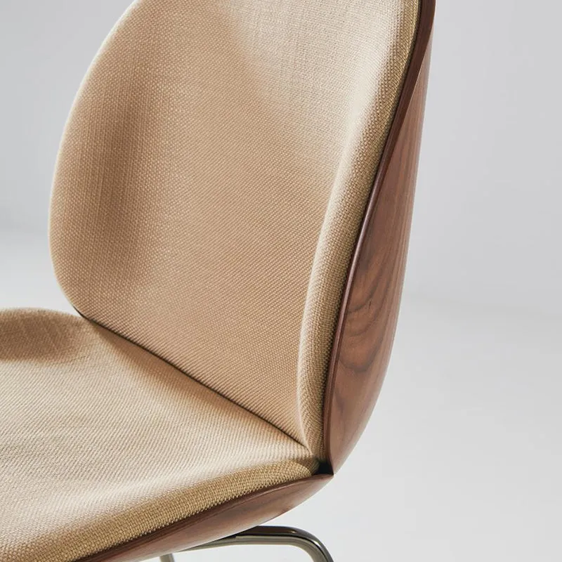 Gubi Beetle Dining Chair 3D Veneer - Front Upholstered