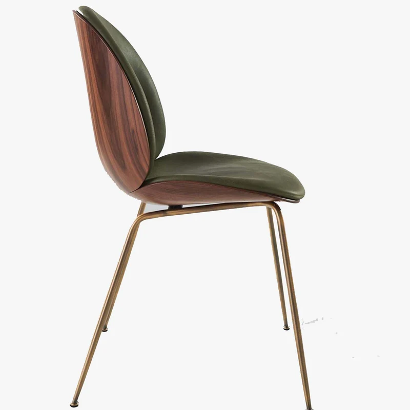 Gubi Beetle Dining Chair 3D Veneer - Front Upholstered