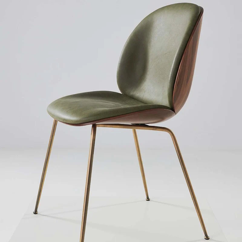 Gubi Beetle Dining Chair 3D Veneer - Front Upholstered