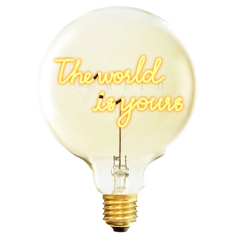 MITB by Elements Lighting The world is yours E27 Bulb