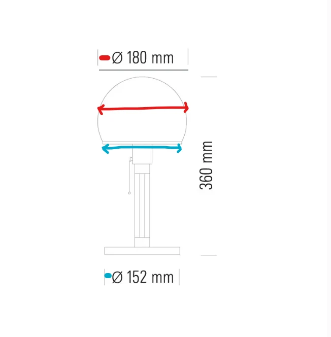 Tecnolumen Wagenfeld WG 24 Glass Spare Part