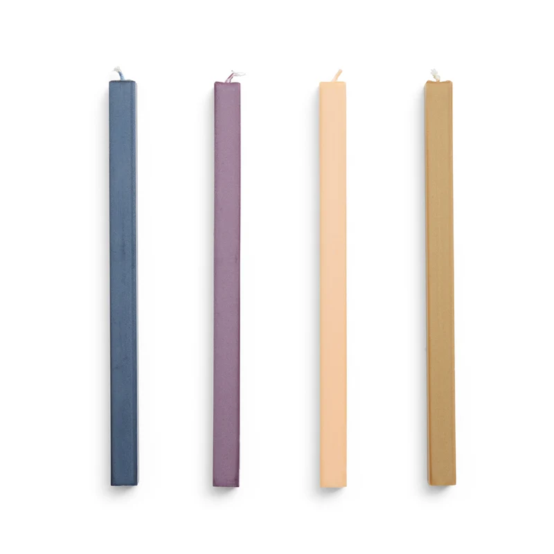 Hay Square Candle - Set of 4