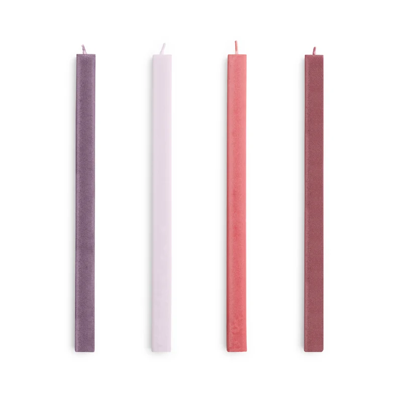 Hay Square Candle - Set of 4
