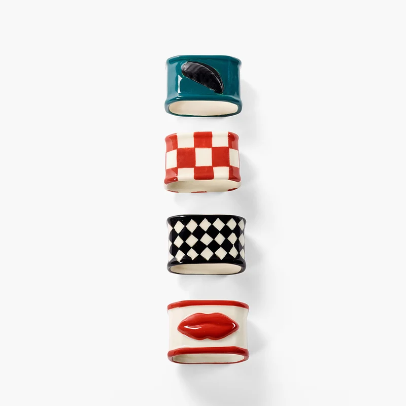 Serax Les Objets Mouleversants Napkin Ring - Set of 4
