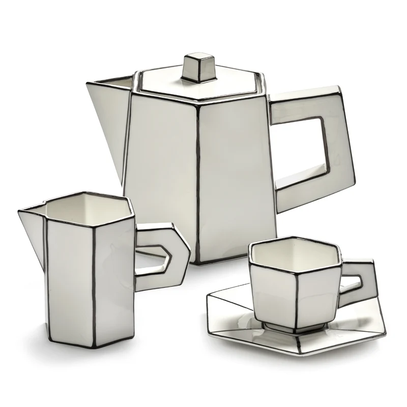 Serax Carte Blanche Espresso Cup with Saucer - Set of 2
