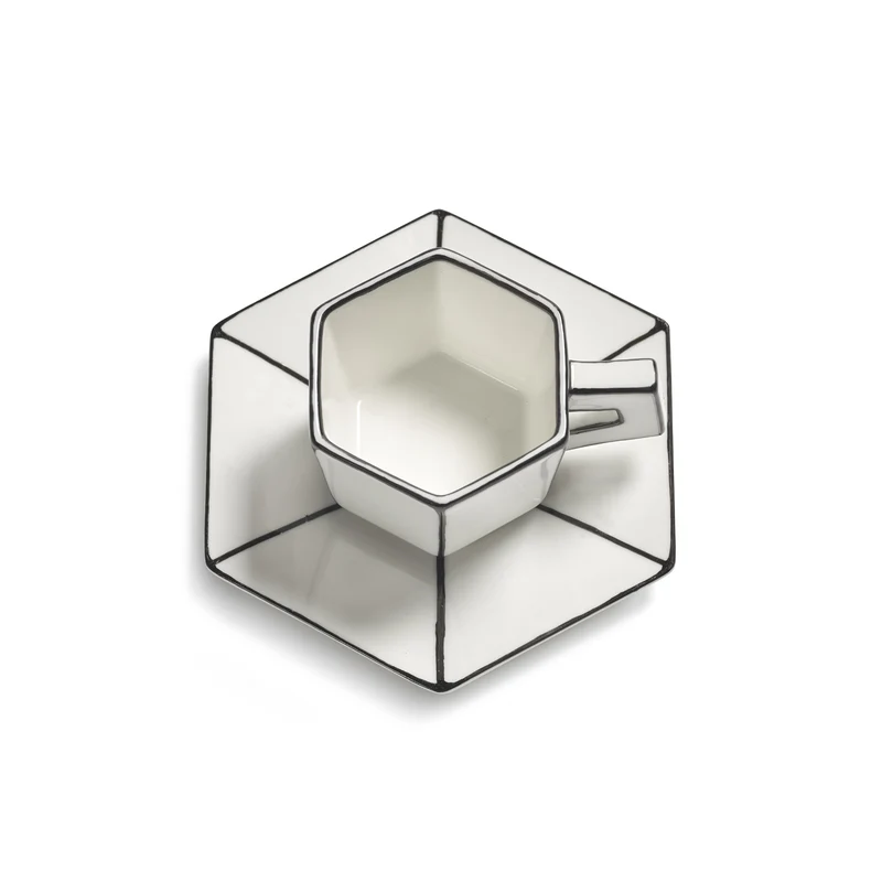 Serax Carte Blanche Espresso Cup with Saucer - Set of 2
